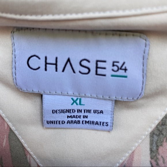 Chase 54 Abstract Print Golf Shirt Size XL - Picture 4 of 6